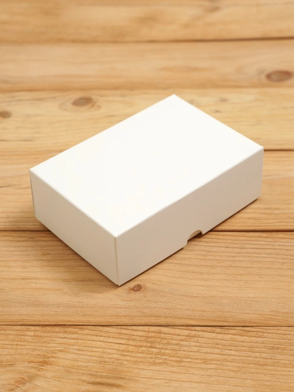 Подарочная коробка 120х80х40 мм картонная белая самосборная из 2 частей 10 шт.