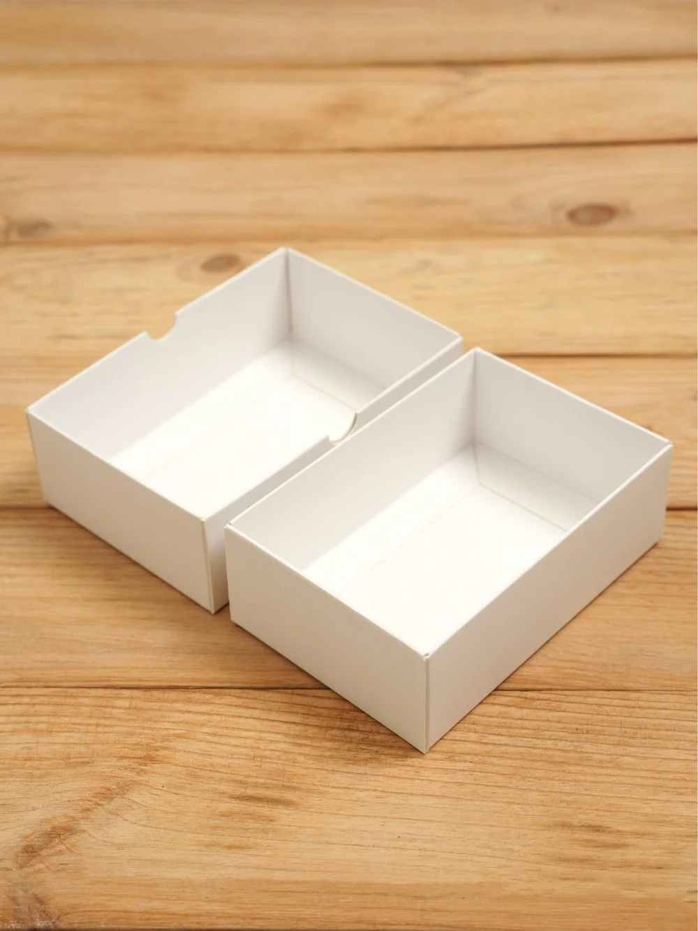 Подарочная коробка 120х80х40 мм картонная белая самосборная из 2 частей 10 шт.