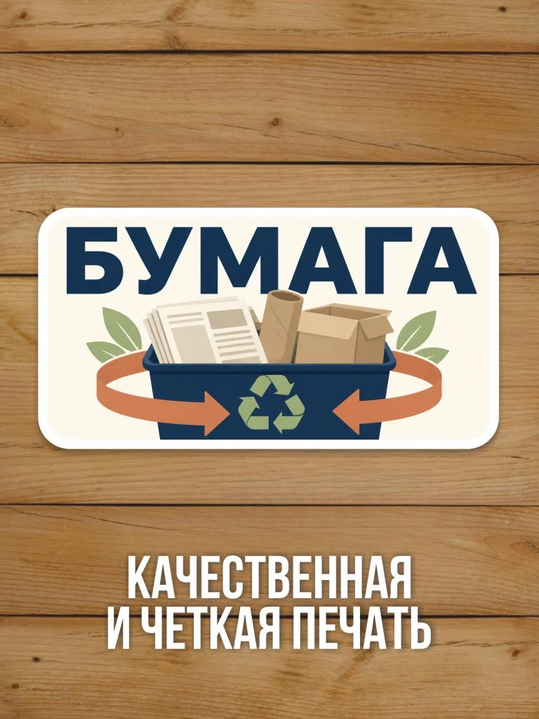 Наклейка «Бумага» от Бумажного Барона