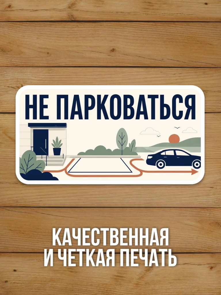 Наклейка «Не парковаться» от Бумажного Барона