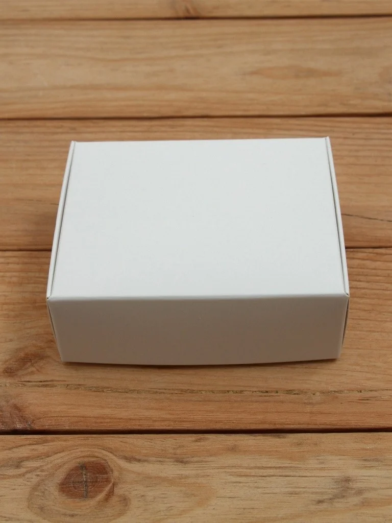 Подарочная коробка картонная белая самосборная 80х100х35 мм 10 шт.