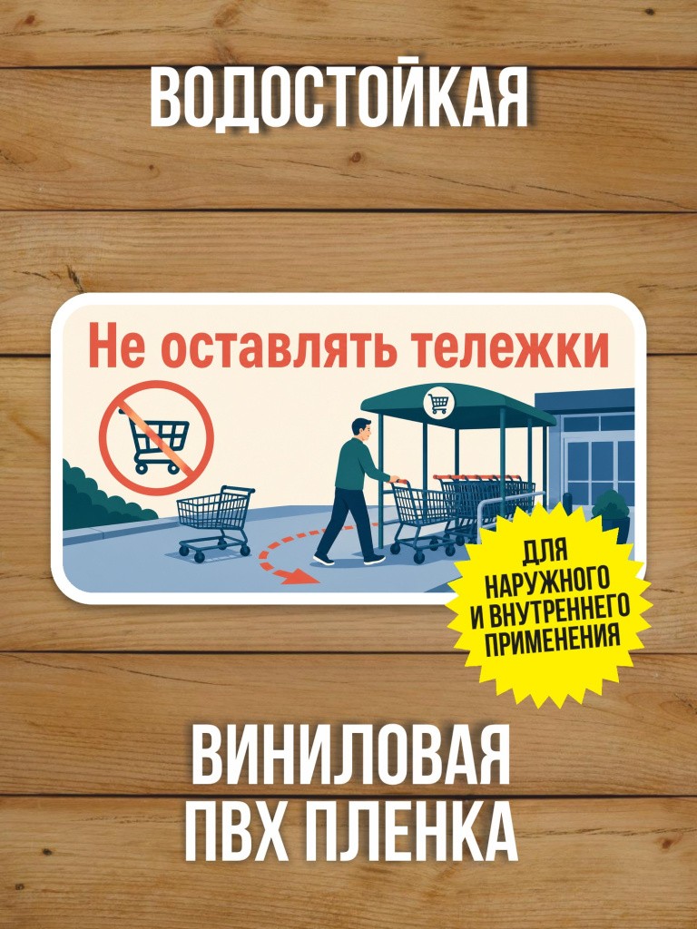 Наклейка «Не оставлять личные вещи» от Бумажного Барона