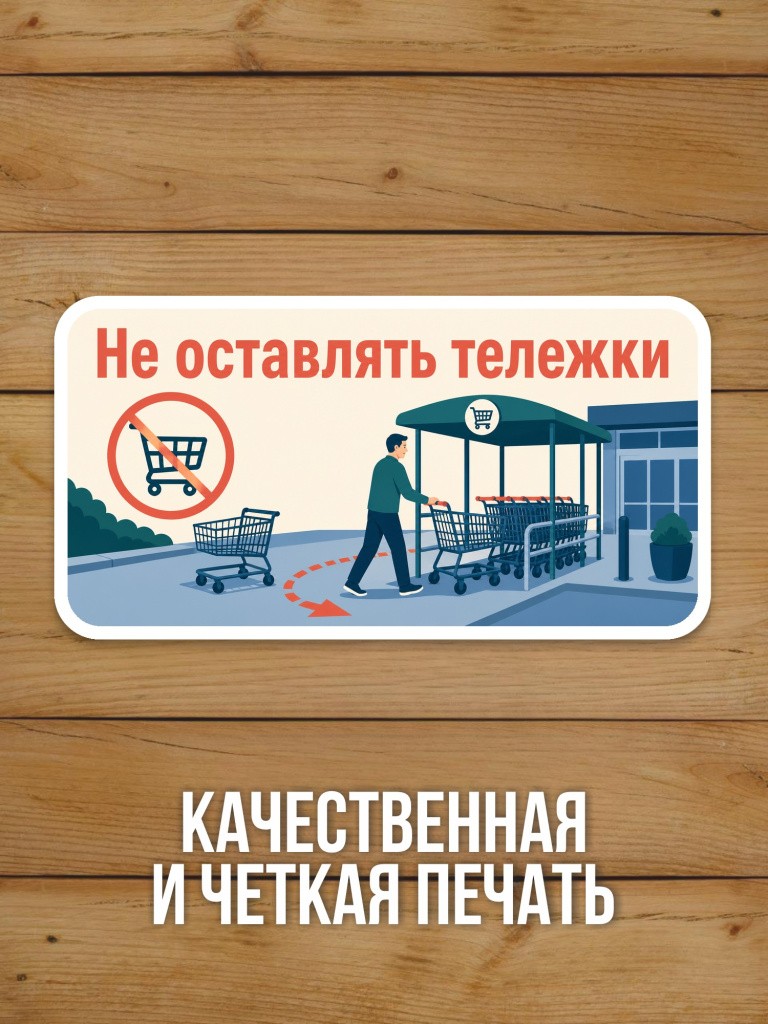 Наклейка «Не оставлять личные вещи» от Бумажного Барона
