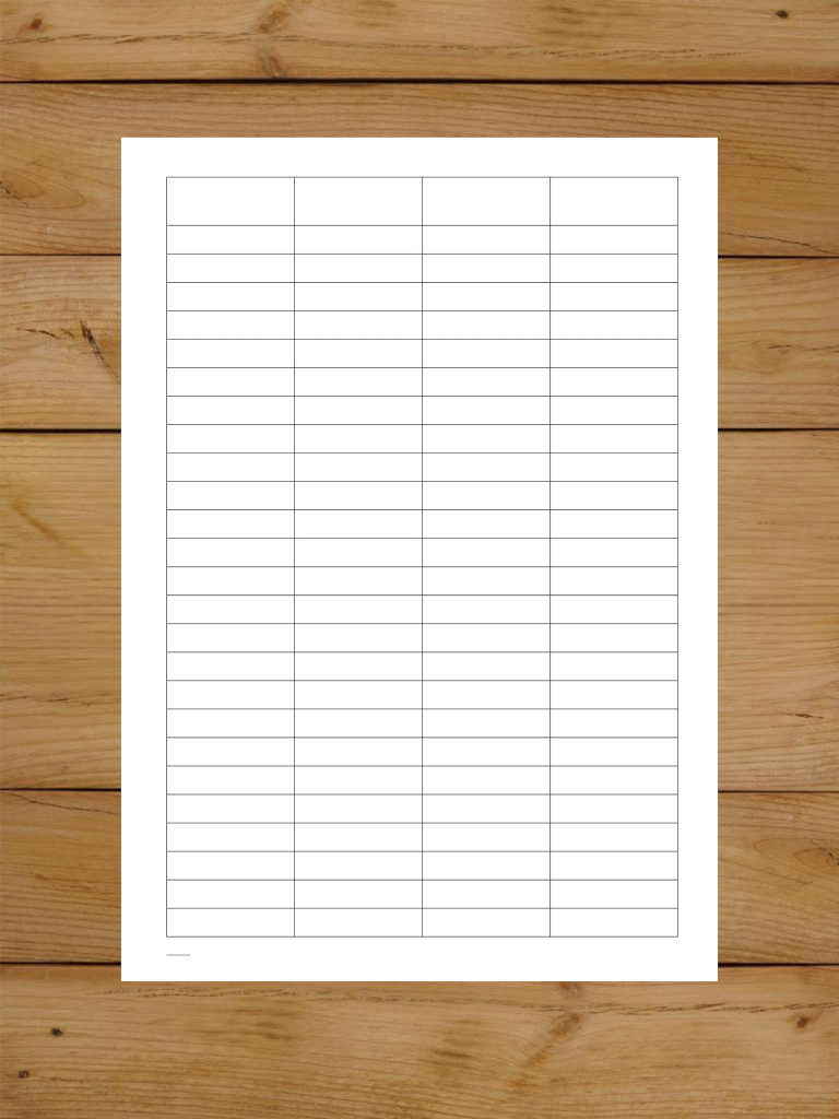 1 шт А4 Журнал пустографка на 4 колонки 40 страниц