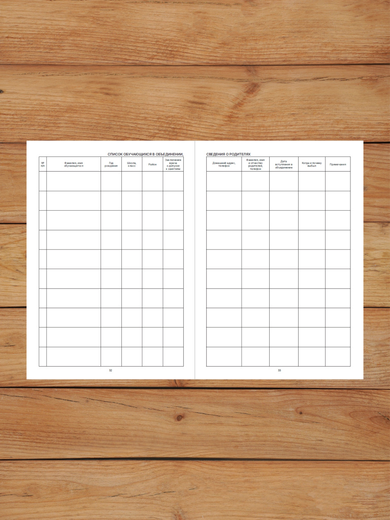 1 шт А4 Журнал учета работы педагога дополнительного образования в объединении (секции, клубе, кружке) с нумерацией